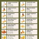 Bojangles’ famous chicken ‘n biscuits menu